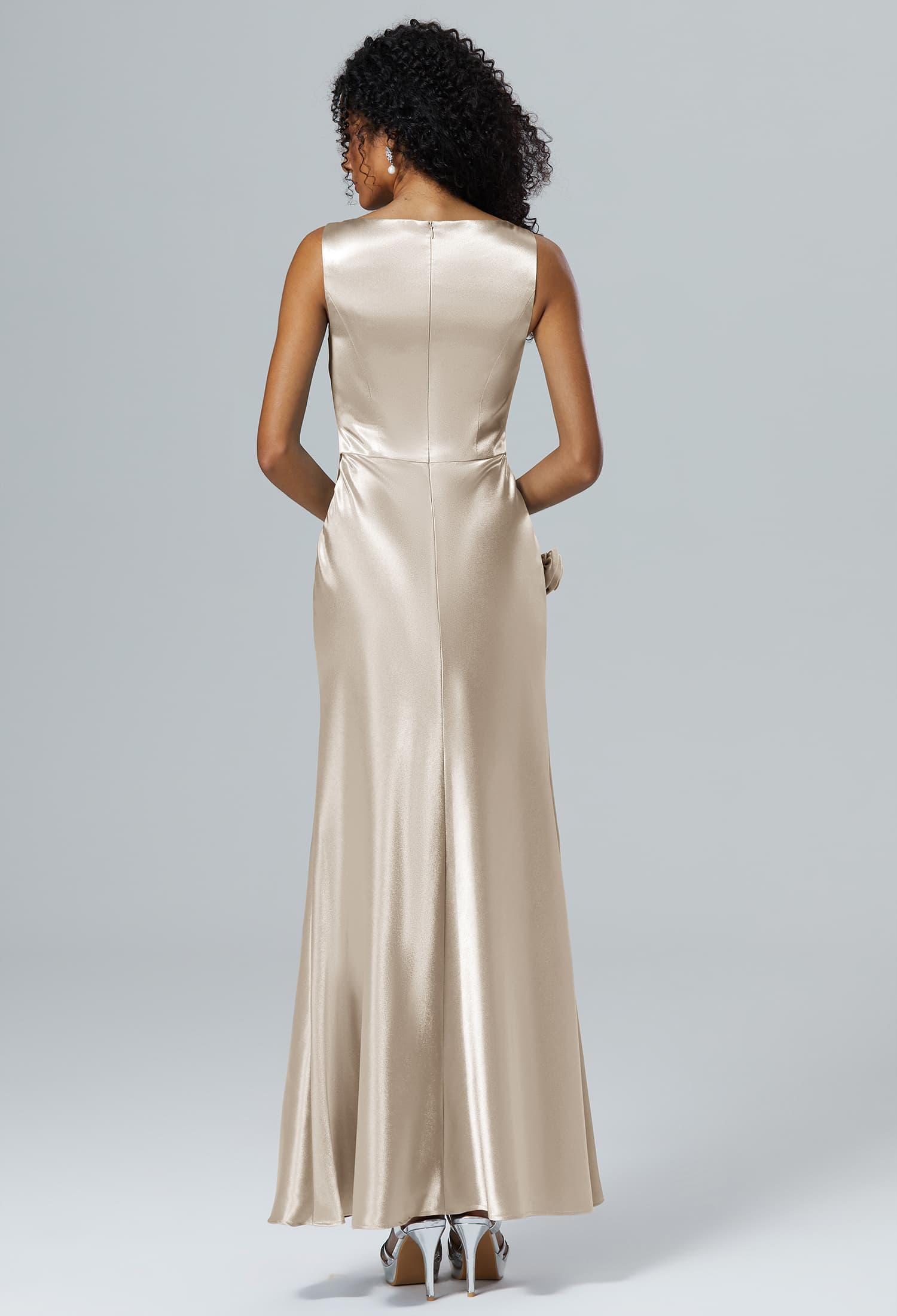 AW Tia Champagne  Casual Wedding Guest Dresses